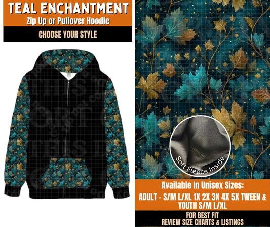 Preorder! Closes 11/2. ETA Feb. Teal Engagement Zip-Up or Pullover Hoodie