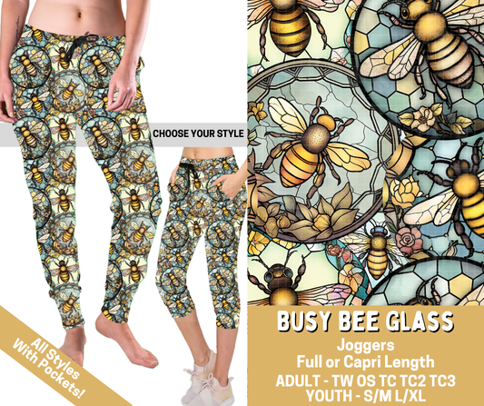 Preorder! Closes 2/26. ETA May. Busy Bee Glass Combo Jogger Lengths - Alonna's Legging Land