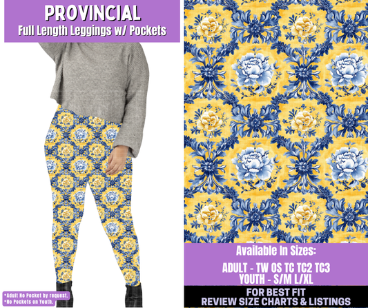Preorder! Closes 1/5. ETA March. Provincial Full Length Leggings w/wo Pockets