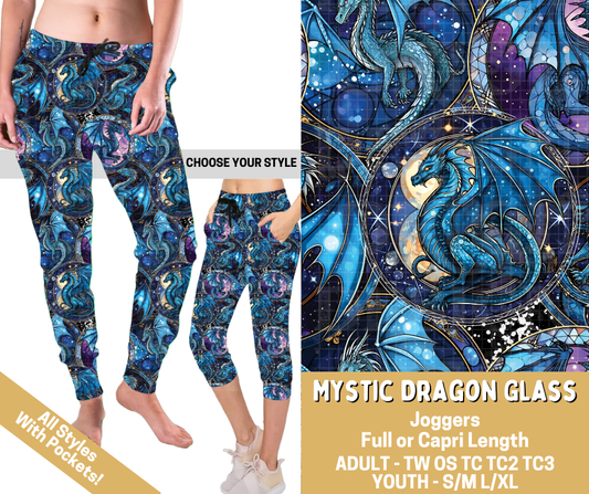 Preorder! Closes 2/26. ETA May. Mystic Dragon Glass Combo Jogger Lengths - Alonna's Legging Land
