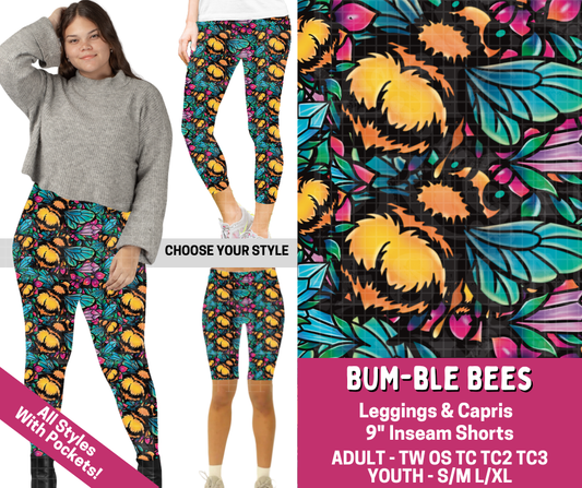 Preorder! Closes 3/2. ETA June. Bum-ble Bees Combo Legging Lengths