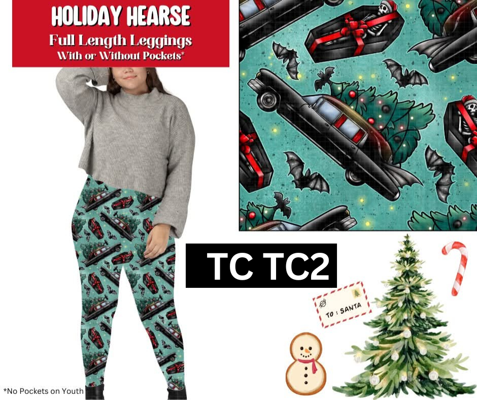Holiday Hearse Full Length Leggings w/ Pockets