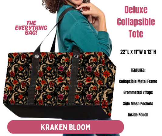 Preorder! Closes 10/8. ETA Jan. Kraken Bloom Collapsible Tote