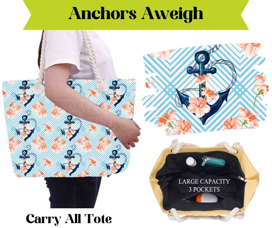 Preorder! Closes 3/16. ETA May. Anchors Aweigh Carry All Tote