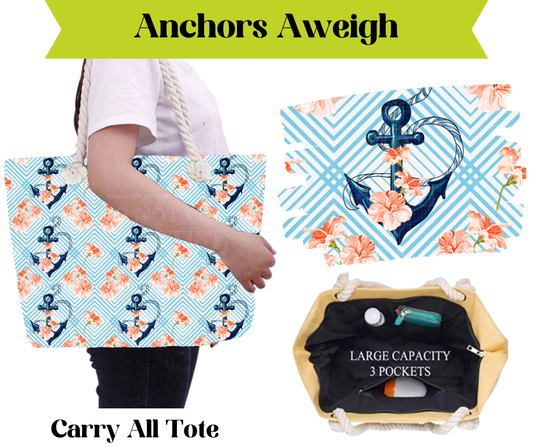 Preorder! Closes 3/16. ETA May. Anchors Aweigh Carry All Tote