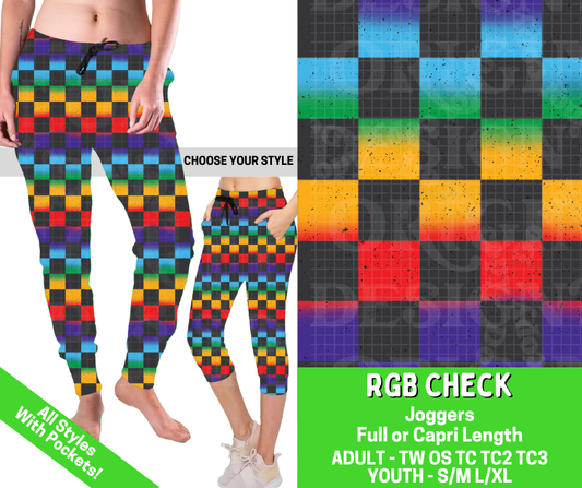 Preorder! Closes 2/25. ETA May. RGB Check Combo Jogger Lengths - Alonna's Legging Land