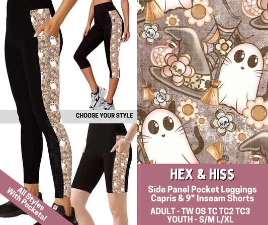 Preorder! Closes 6/4. ETA Sept. Hex & Kiss Combo Side Panel Legging Lengths