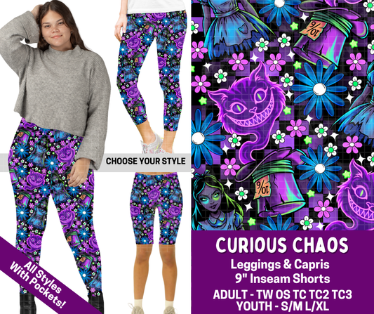 Preorder! Closes 2/19. ETA May. Curious Chaos Combo Legging Lengths - Alonna's Legging Land