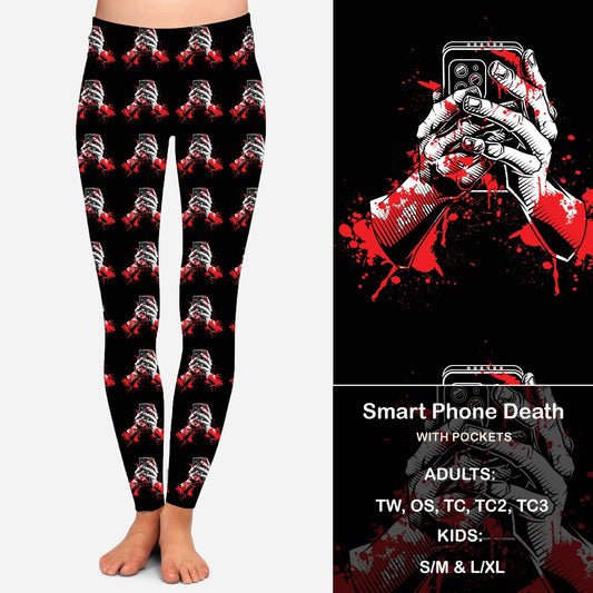 Smart Phone Death Leggings with Pockets