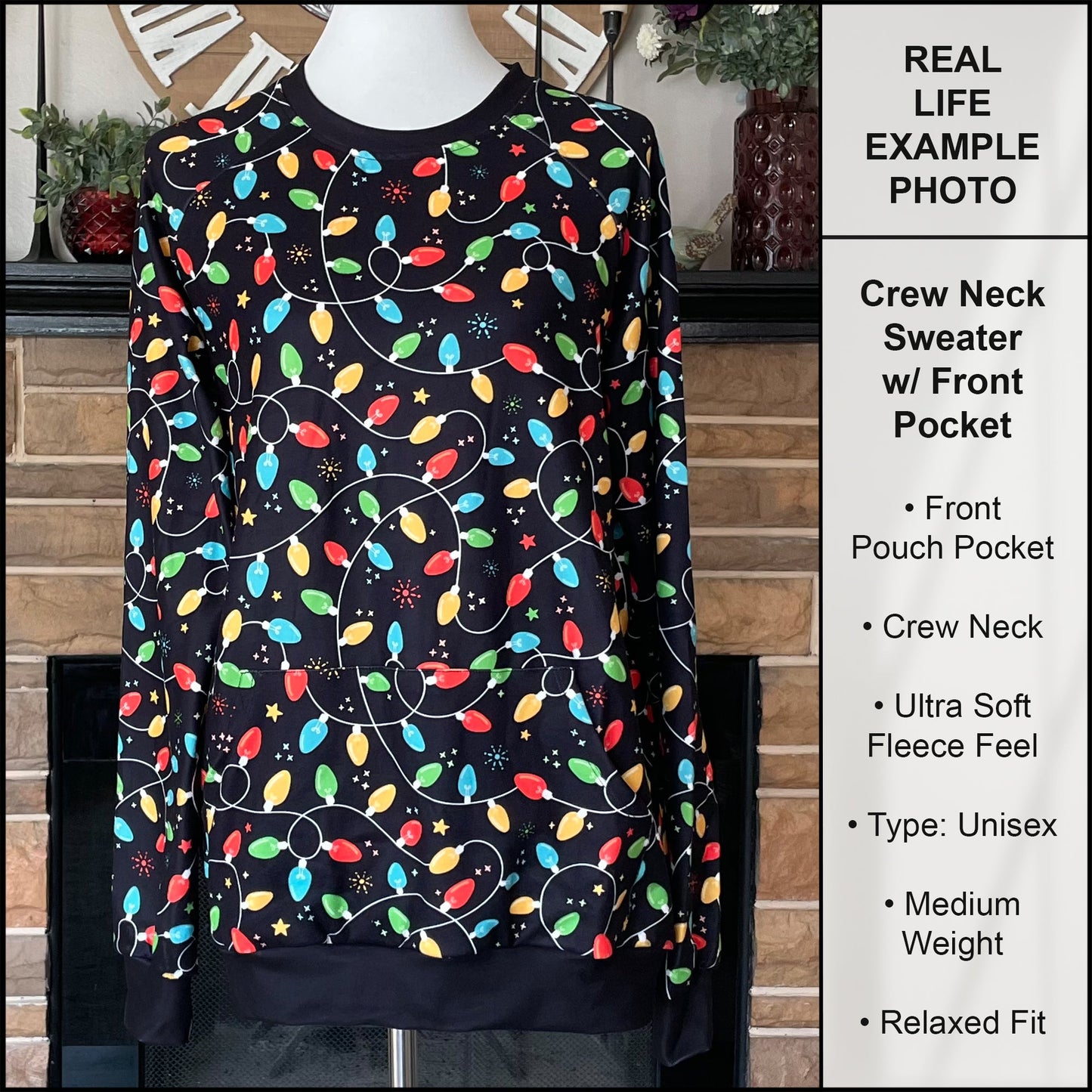 B255 - Preorder Holiday Truck Sweater w/ Front Pocket (Closes 10/12. ETA early Dec.)