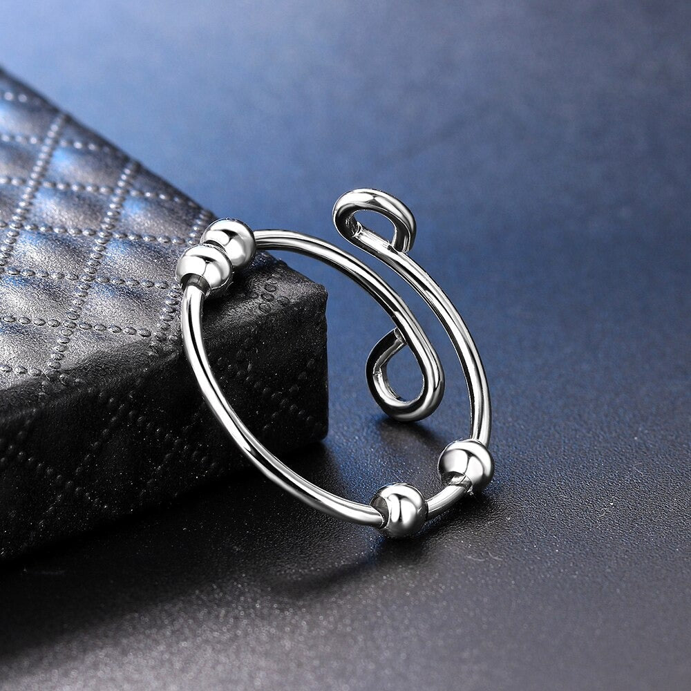 ANXIETY BEAD RING (ADJUSTABLE) - Alonna's Legging Land