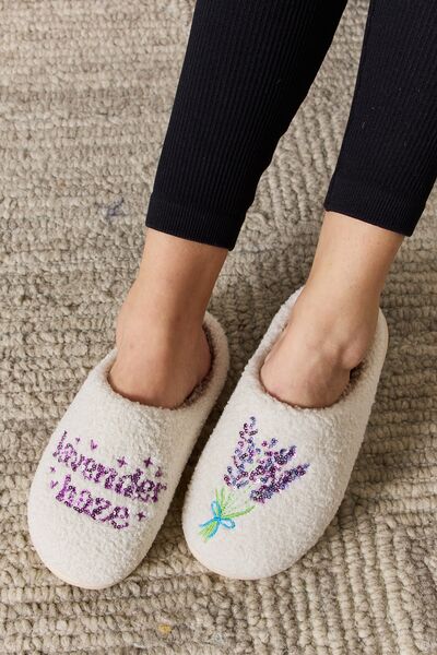 Melody Sequin Pattern Cozy Slippers - Alonna's Legging Land