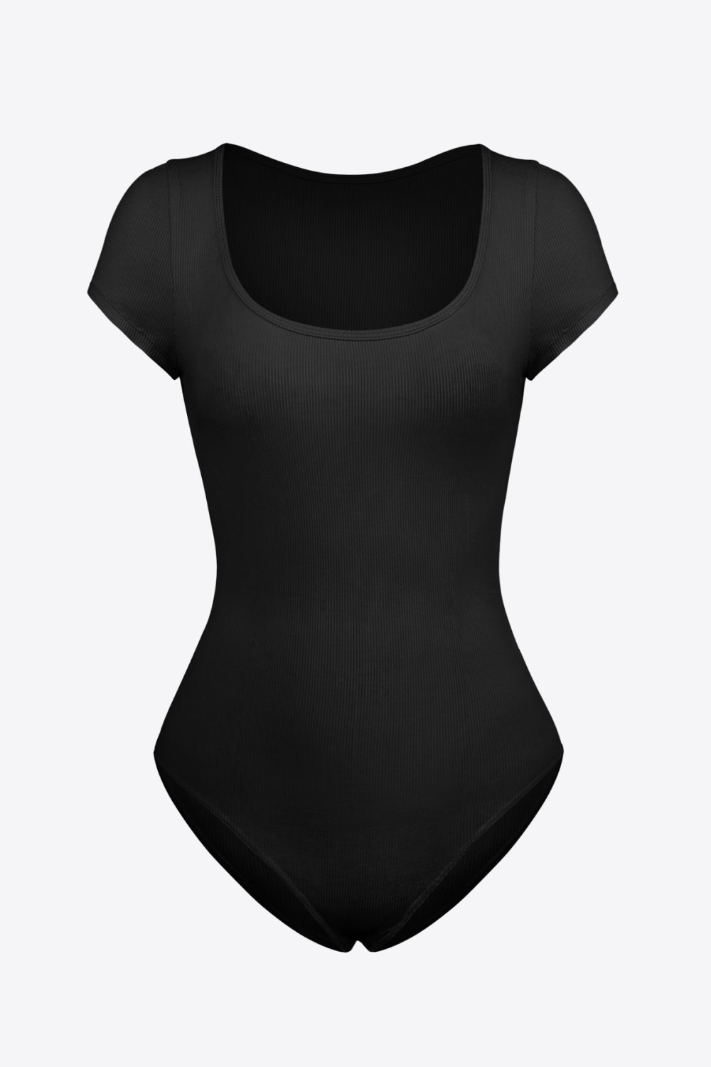 Scoop Neck Short Sleeve Bodysuit - Alonna's Legging Land
