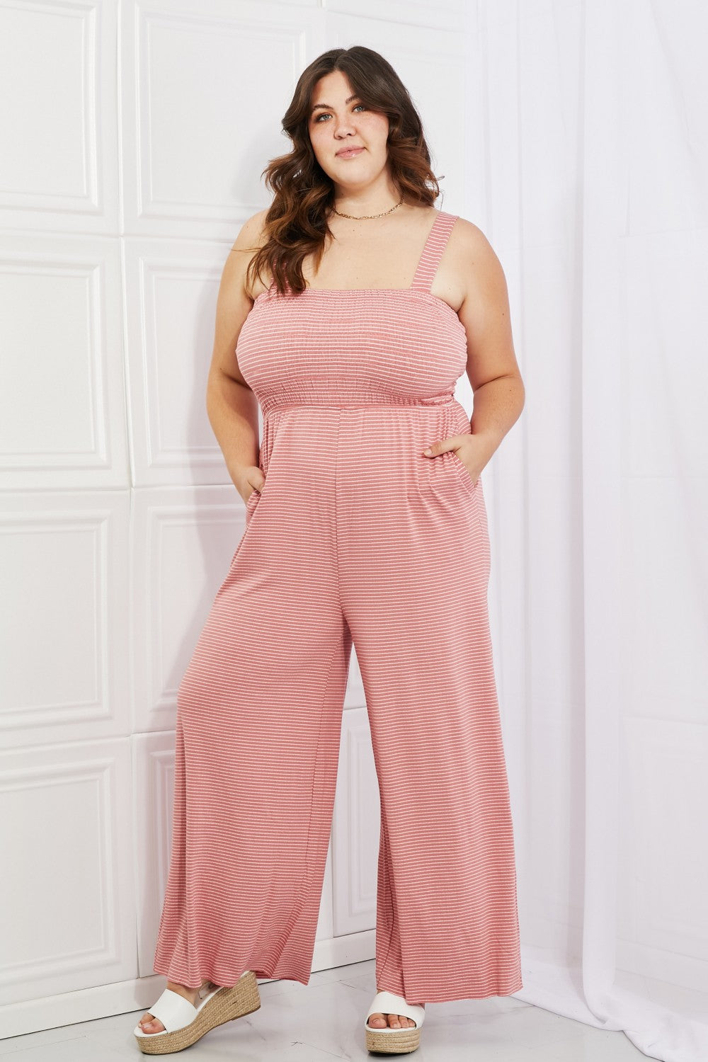 Only Exception  Striped Jumpsuit - Alonna's Legging Land