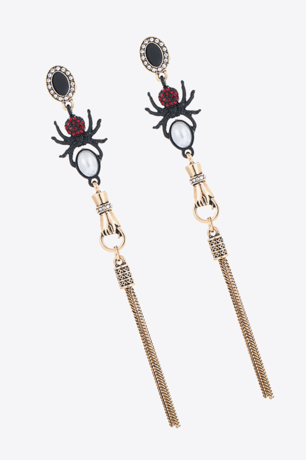 18K Gold-Plated Spider Drop Earrings - Alonna's Legging Land