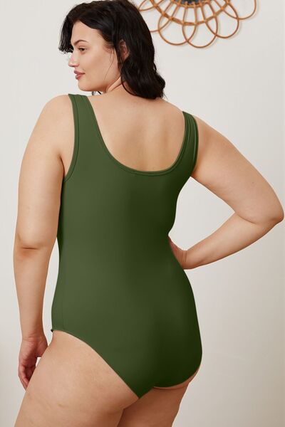 Basic Bae Full Size Square Neck Sleeveless Bodysuit - Alonna's Legging Land