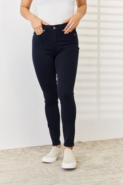 Judy Blue Full Size Garment Dyed Tummy Control Skinny Jeans - Alonna's Legging Land