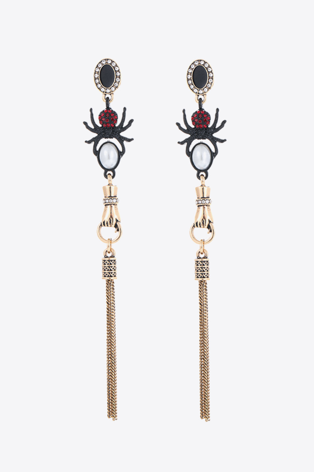 18K Gold-Plated Spider Drop Earrings - Alonna's Legging Land
